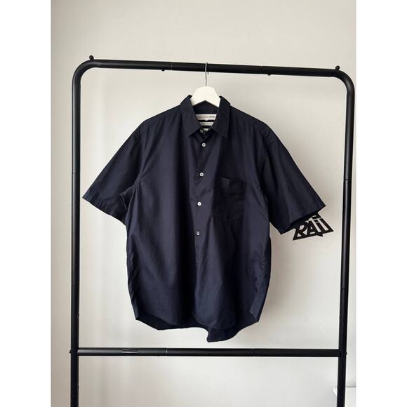 Comme des Garcons SHIRT Boxy Navy Cotton Shirt - Picture 1 of 5
